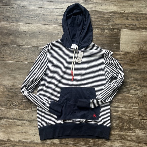 Brooks Brothers Hoodie‎ Mens Small Navy Knit Sweater Sweatshirt